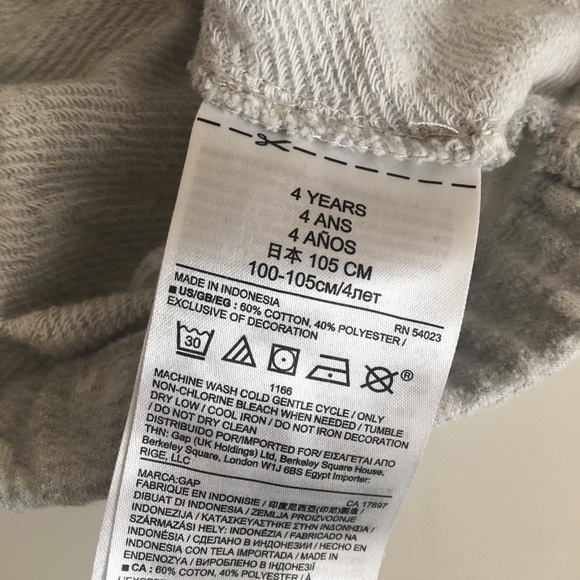 Baby Gap “Dance All Day” Gray Sweatshirt 4T Girl - Picture 5 of 5